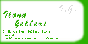 ilona gelleri business card